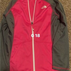 The North Face Fuchsia and Charcoal Jacket